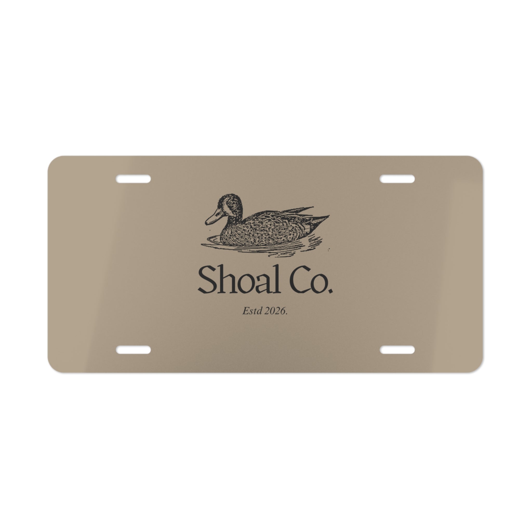Duck Logo Vanity License Plate