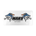 Mako Vanity Plate