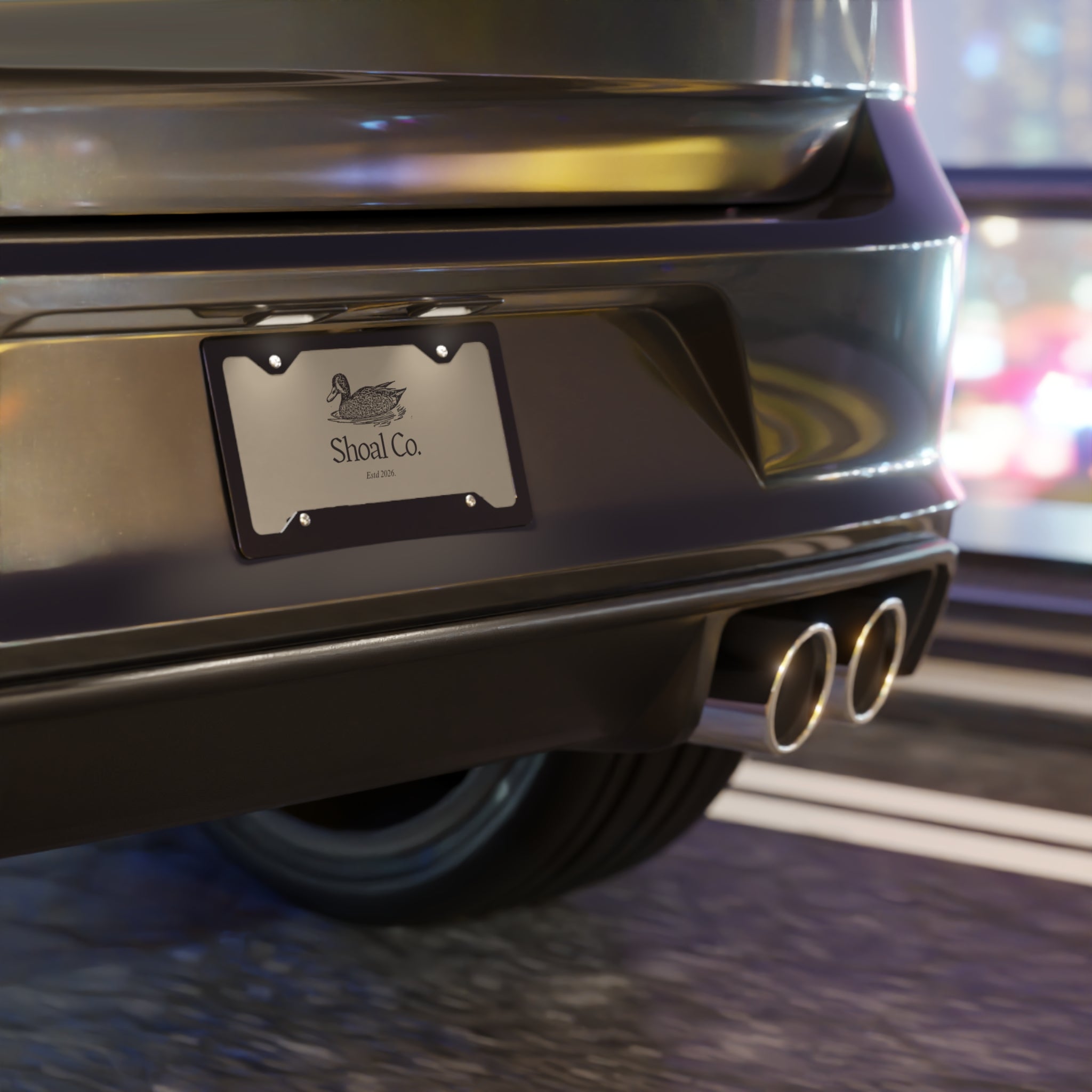 Duck Logo Vanity License Plate